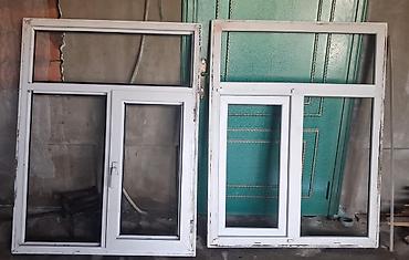 PVC pəncərə çərçivələri – 2 ədəd - Material: ağ PVC profil -