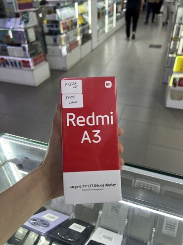 Redmi: Redmi, Redmi A3, Новый, 128 ГБ, цвет - Голубой, 2 SIM