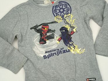 sweterek z piórami: Sweatshirt, 8 years, 122-128 cm, condition - Perfect