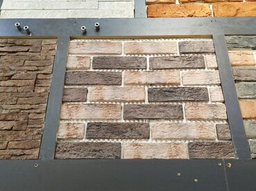 ideal kafel metlax: Dekorativ fasad/daş görünümlü klinker panel nümunəsi - Material