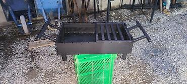 решетка: Metall manqal/BBQ qril - Material: qalın metaldan hazırlanmış korpus — 2
