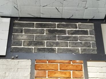 kafeli: Dekorativ divar üzlüyü – kərpic teksturalı panellər - Material