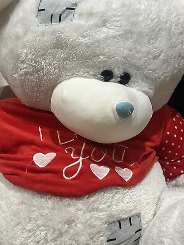oyuncaql: 1.50 boyunda peluş ayı 2 3aydır alının evde yer yoxdu deye satılır — 3