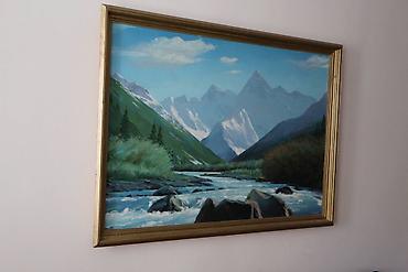 Картины: Большая картина (масло) Размеры: 117 x 83 В хорошем состоянии (нюансы — 15