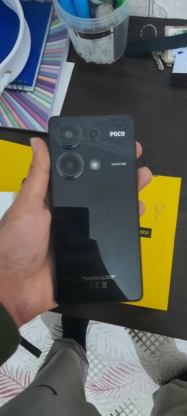 Poco: Poco M6 Pro, 512 GB, rəng - Qara, Barmaq izi, Face ID, Sənədlərlə