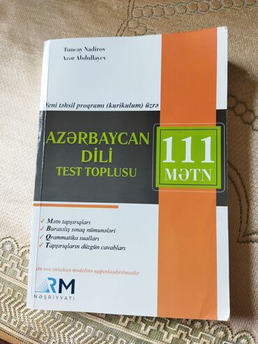 4 cü sinif testleri azerbaycan dili 2022: Azərbaycan dilindən Rm nəşriyyatinin 11 ci sinif üçün test və mətn