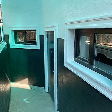 Фасадные работы: Фасад жидкий травертин 1000 сомдан 1300 сомгача туникафон жумуш — 15