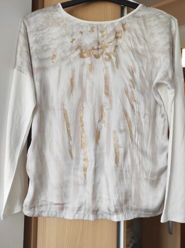 fishbone majice: S (EU 36), Single-colored, Print, color - White