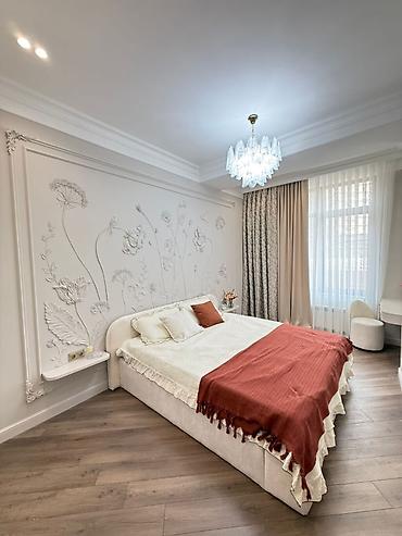 flat osh: 2 комнаты, 75 м², Асанбай мкр Элитка, 1 этаж, Дизайнерский ремонт — 1