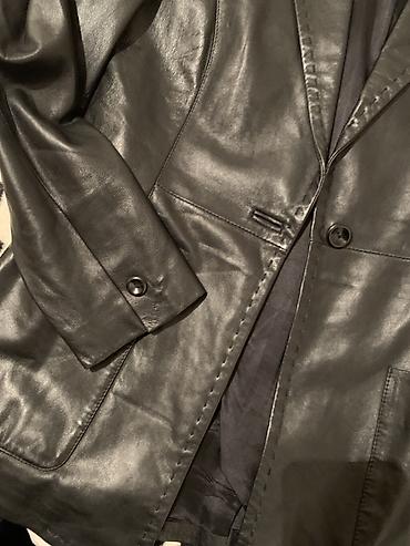 Пиджаки, жакеты: Срочная цена ‼️ Женский кожаный пиджак-жакет. - Цвет: черный. - — 3