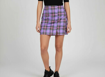 spódnice w kratę szkocką: Women`s skirt, size M