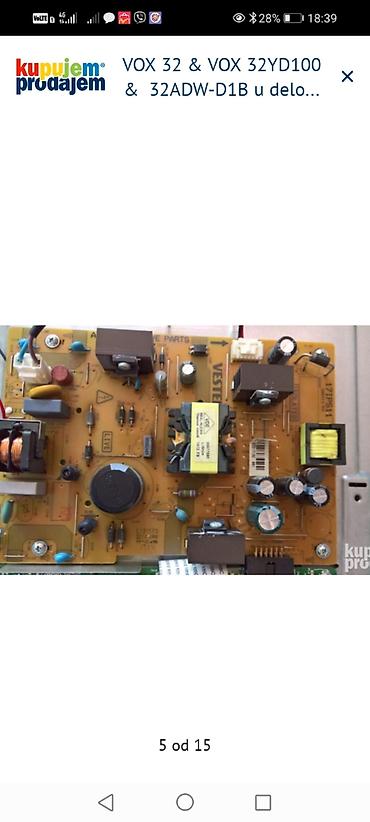 Aksesoari za TV i video: VOX 32” televizori – delovi Dostupni delovi za modele: - VOX 32YD100 na lalafo.rs — 5 Aksesoari za TV i video: VOX 32” televizori – delovi Dostupni delovi za modele: - VOX 32YD100 — 5
