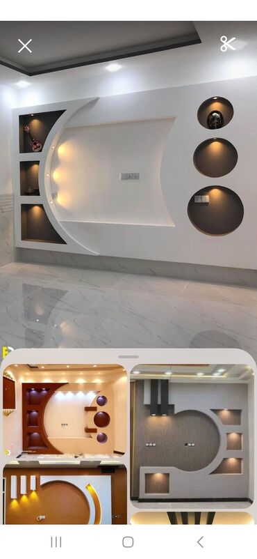 Tavan işləri: Alçıpan tavan və kafel-metlax işləri – dizayn və montaj - Alçıpan — 13