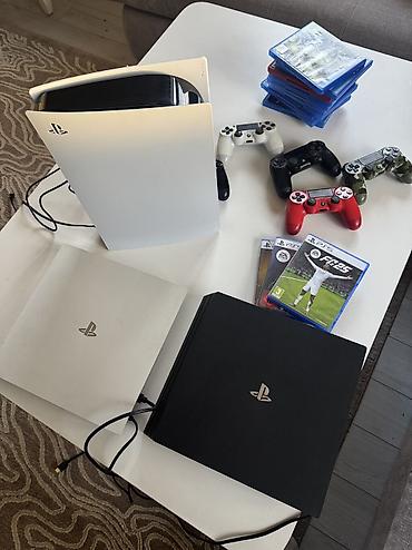 бишкек мониторы: Продаю 1-PS5, 2-PS4 с полным комплектом джойстиков и дисков — 1