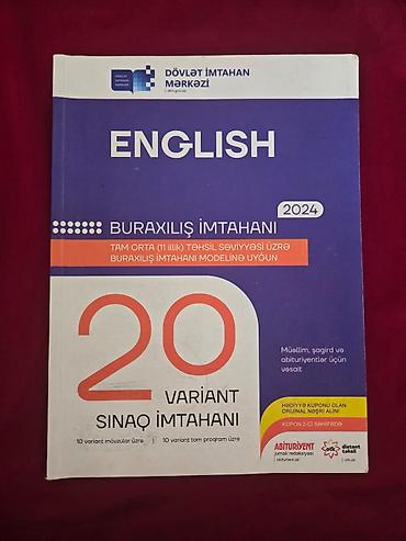 Testlər: Məhsul: “English – Buraxılış İmtahanı 2024” hazırlıq vəsaiti — 1