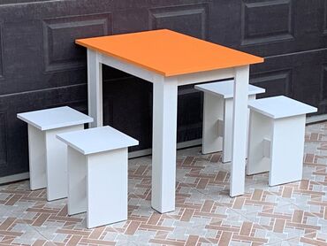 Masa və oturacaq dəstləri: Mətbəx üçün, Yeni, 4 stul — 6