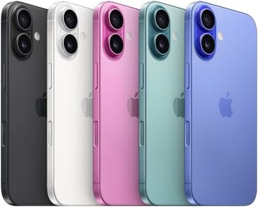 новый айфон 7: IPhone 16, Жаңы, 128 ГБ, Кара, Заряддоочу түзүлүш, Кабель, Куту, 100 %