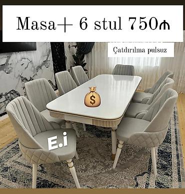 Столы и стулья: Masa desti rəng seçimi var — 1