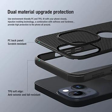 Maske i futrole za telefone: Maska Nillkin Scrub Pro za iPhone 15 6.1 (sa otvorom za logo) plava — 6