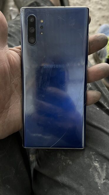 куплю ноут: Samsung Note 10 Plus, Колдонулган, 256 ГБ, түсү - Көк, 2 SIM