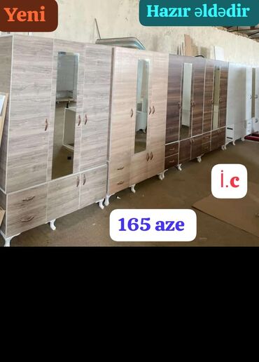 Yataq otağı dəstləri: Yeni, Açılan, 3 qapılı Düz dolab, Qarderob, paltar dolabı