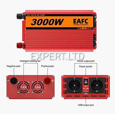 İnverterlər: Yeni Inverter, 1500-3000 Vt, 12 - 220 volt, Ünvandan götürmə, Ödənişli çatdırılma, Rayonlara çatdırılma — 3