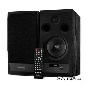 колонки sven: Акустическая система 2.0 SVEN MC-20 черный, RMS 90Вт(2х45), Bluetooth