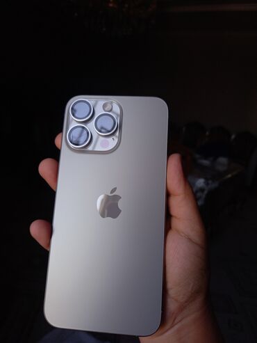 б у телефоны купить: IPhone 15 Pro Max, Колдонулган, 256 ГБ, Natural Titanium, Заряддоочу түзүлүш, Коргоочу айнек, Каптама, 100 %