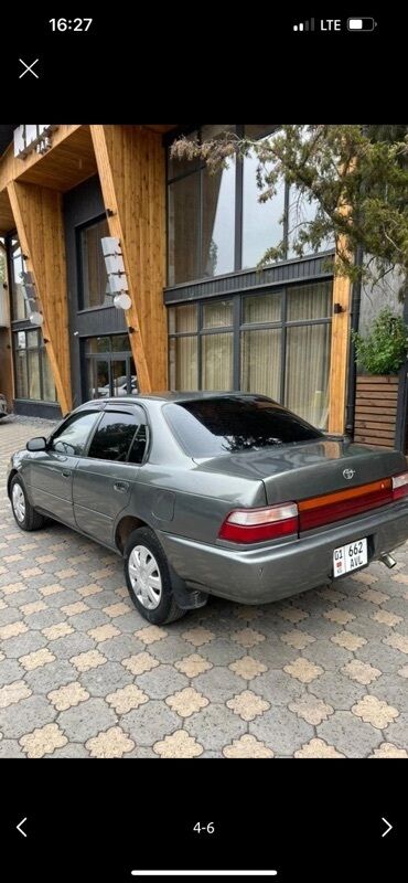 купить багажник на крышу авто в бишкеке: Toyota Corolla: 1995 г., 1.5 л, Механика, Бензин, Седан