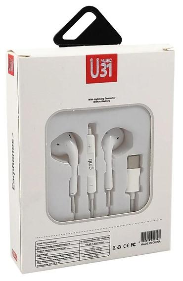 Slušalice: Žičane slušalice U31 Music – USB‑C - Tip konektora: USB Type‑C — 1