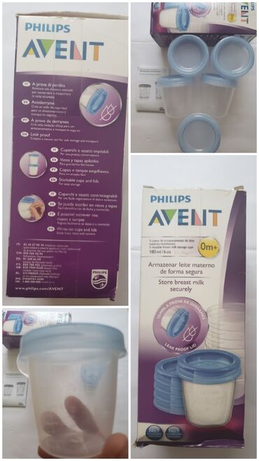 drveni dubak za bebe: Philips Avent 5 posuda za pohranu majčinog mleka