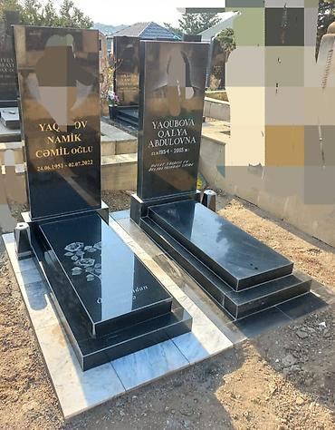 Başqa xidmətlər: Qranit məzar və başdaşı dizayn-istehsalı - Material: təbii qranit — 23