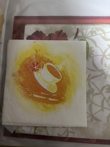 Kuhinjski tekstil: Dekorativne salvete za dekupaz razni motivi. - Set papirnih salveta — 26