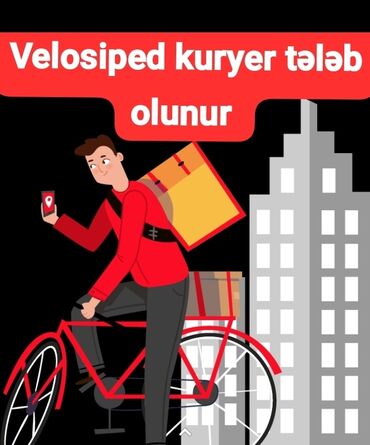 cross velosipedi: Velo kuryer tələb olunur . velosipedi olan olsun