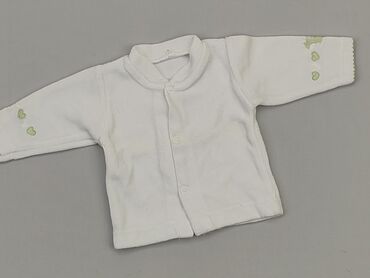 biały sweterek dziewczęcy: Cardigan, 0-3 months, condition - Very good