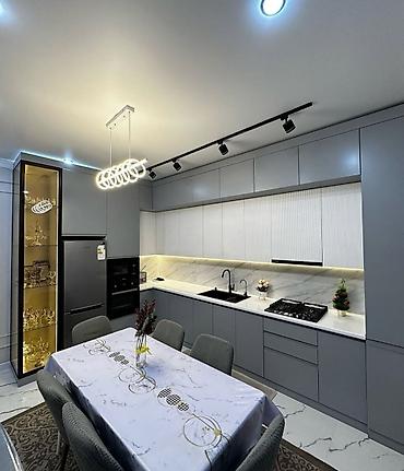 Sifarişlə mətbəx mebeli: Sifarişlə mətbəx dəsti, Özü çəkən petlələr, Mat laminat, Kredit yoxdur, Pulsuz çatdırılma — 7