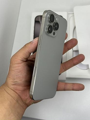 Мобильные телефоны и аксессуары: IPhone 16 Pro Max, Б/у, 256 ГБ, Natural Titanium, Коробка, 92 % — 6
