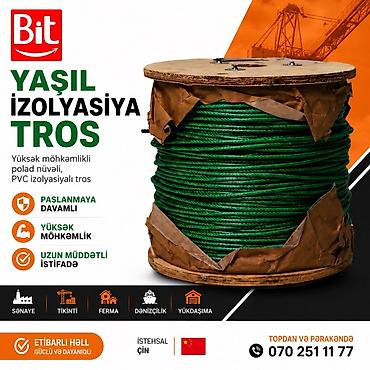 люстра баку: Bit markalı yaşıl izolyasiyalı tros Məhsul təsviri: - Yüksək — 1