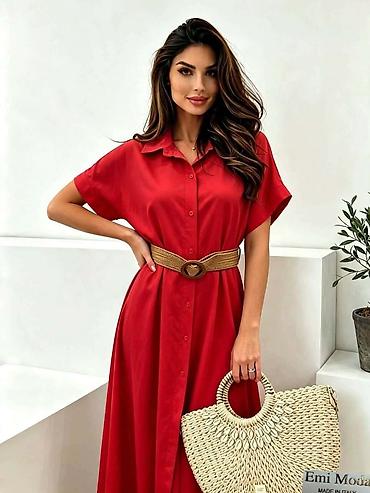 mango ogrlice: Ženska midi haljina košulja, elegantnog i ležernog kroja, idealna za — 1