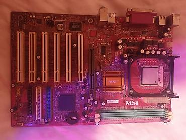 MSI əsas plata + Intel prosessor (LGA775) Xüsusiyyətlər: - Çipset