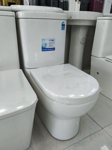 мойдодыр для ванной в баку: İkiqat su çəni olan kombinə tualet qabı (kompakt WC). - Su sərfiyyatı