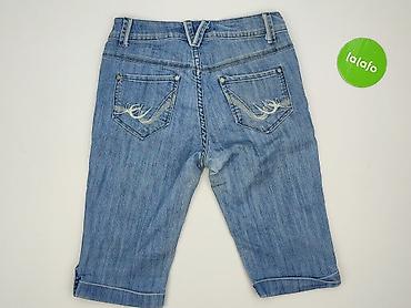 jeansy krowa: Denim, Spodnie 3/4 damskie, rozmiar S — 3