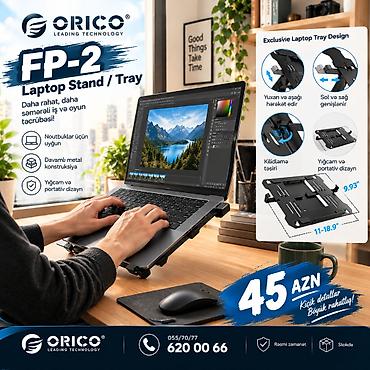 NB Ergonomic FP-2 (North Bayou), noutbuku monitor qollarına