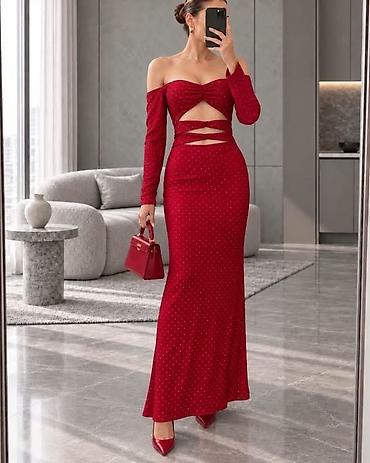 silver: Elegantna maxi haljina sa otvorima – model sa dugim rukavima i — 2