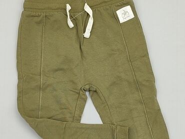 spodnie dresowe khaki: Spodnie dresowe, 12-18 m, stan - Dobry