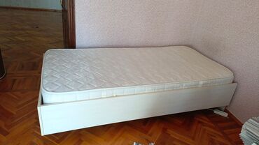Детские односпальные кровати: Б/у, Для девочки и мальчика, Без подьемного механизма, С матрасом, Без выдвижных ящиков, Азербайджан