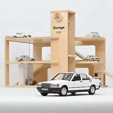 odece: Mercedes‘Benz 190¯E (W201) 1984 – White – 1:18 Norev Norev Metalni — 1