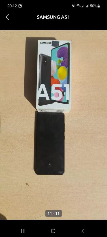 samsung a51 xüsusiyyətləri: Samsung Galaxy A51, 64 GB, rəng - Göy, Düyməli, İki sim kartlı, Face ID