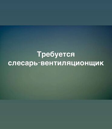 Другие специальности: Требуется слесарь-вентиляционщик, можно без опыта работы