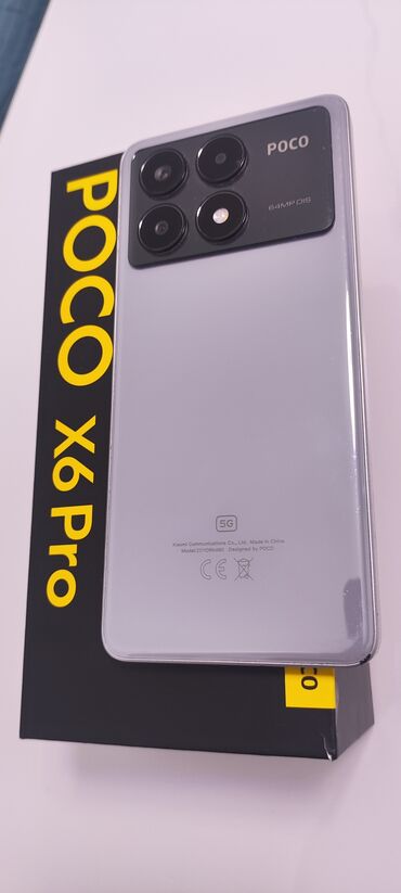 sodimm ddr4: Poco X6 Pro 5G, Колдонулган, 256 ГБ, түсү - Боз, 1 SIM, 2 SIM